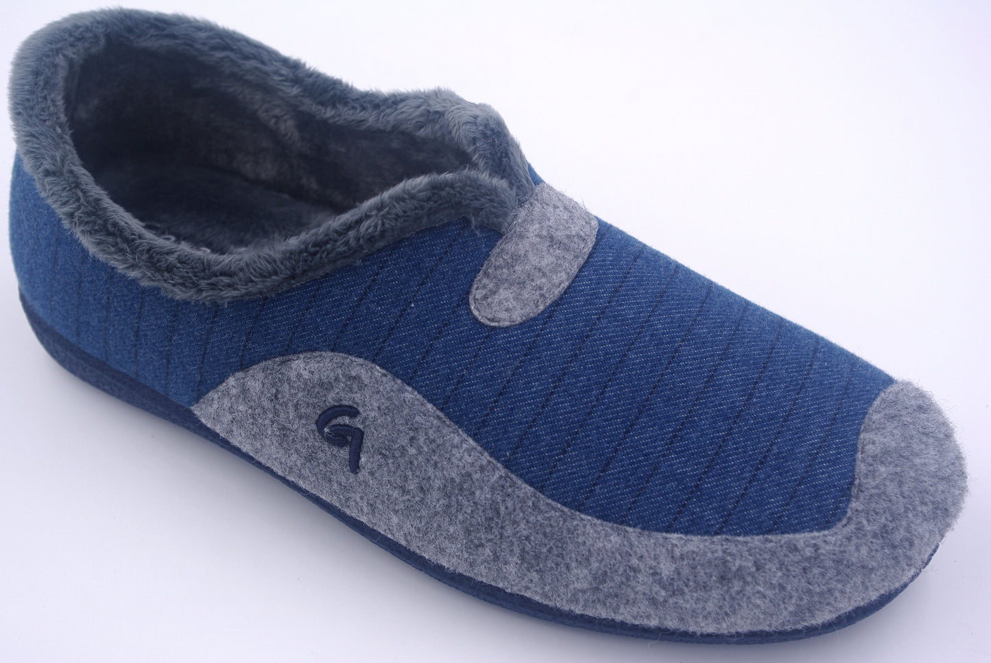 Zapatillas de Casa para Hombre Garzón Cerrada Azul - Plantilla Memory