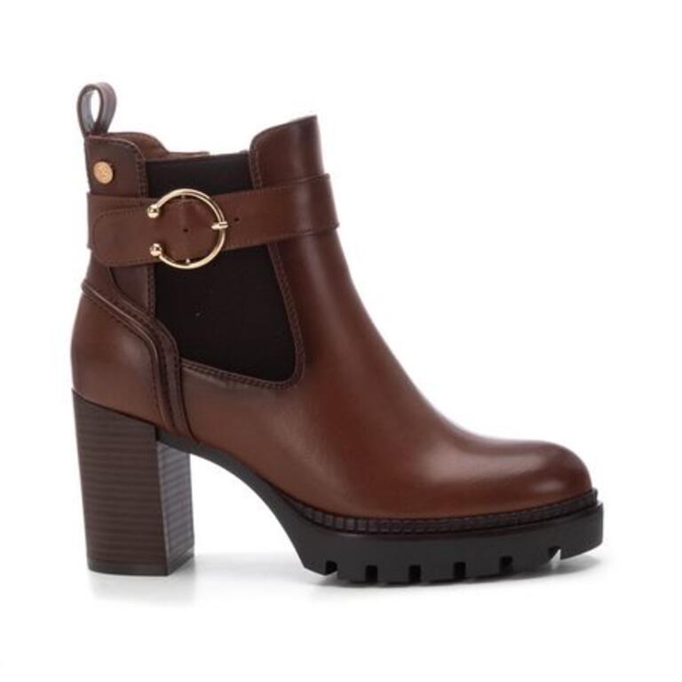 Xti Botines 140054 Marrón - Altura Cuña 7cm - - Tienda