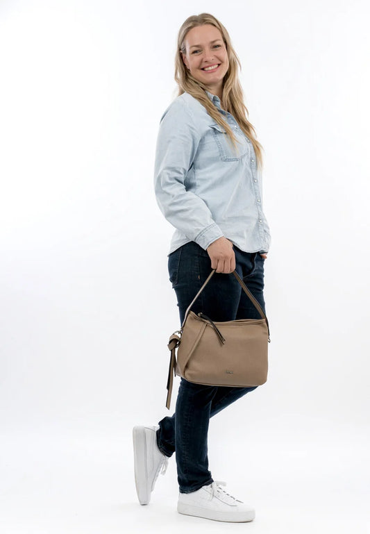 Bolso hobo Suri Frey Macy mediano – efecto piel, cremallera