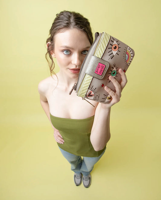 Bolso Bandolera Eyes Britto Pepe Moll | Bolso Mini Crossbody Artístico