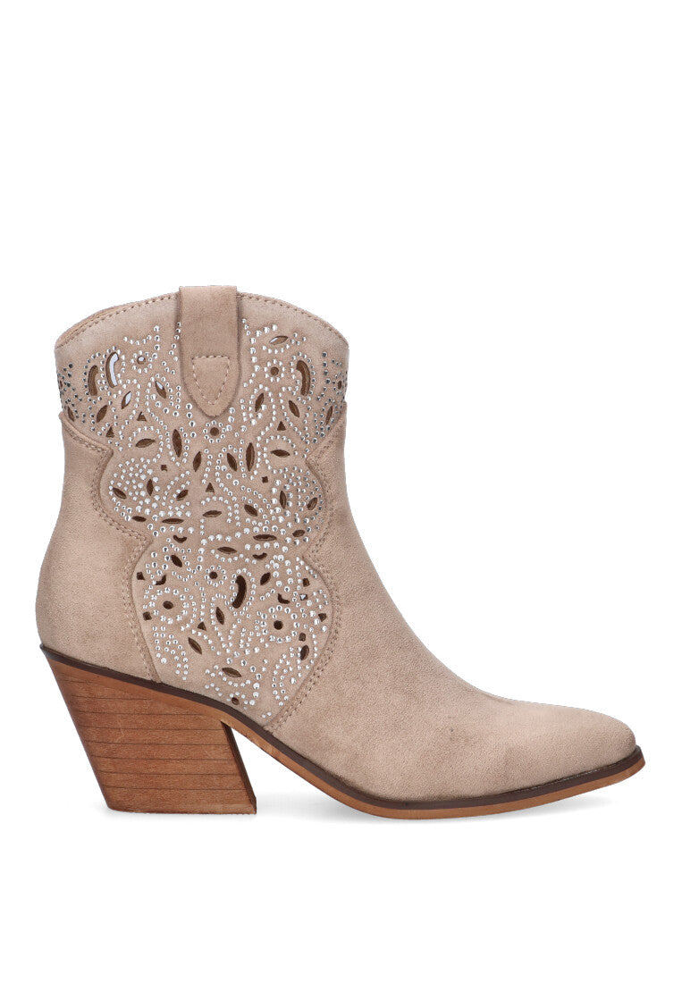 Etika - Botin campero fantasía color Taupe