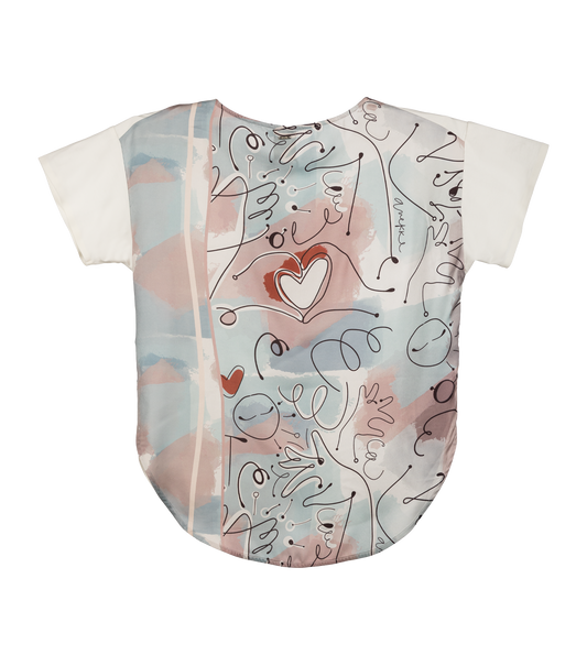 Camiseta de manga corta Anekke - Blanco logo