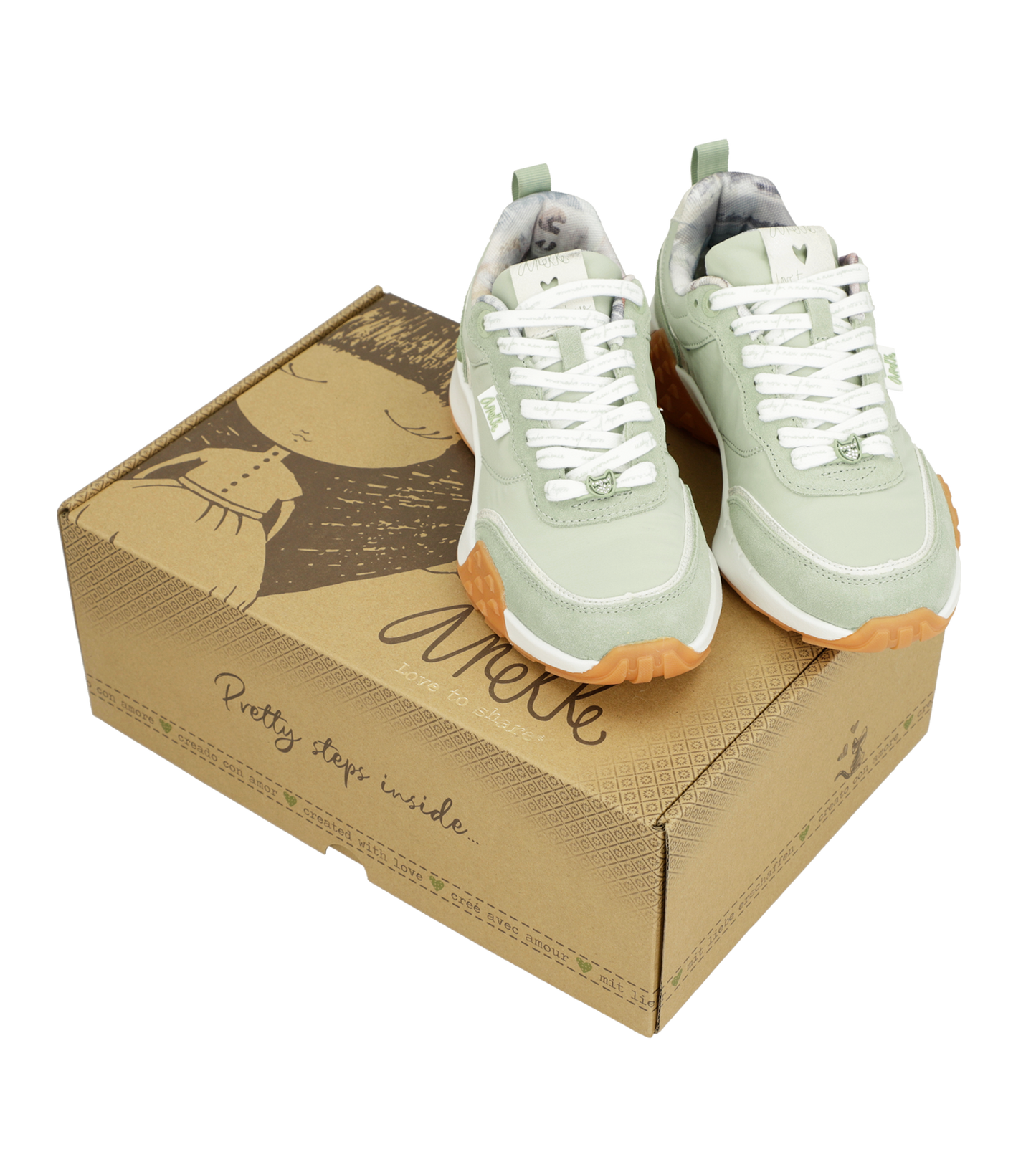 Sneakers retro Anekke - Verde agua