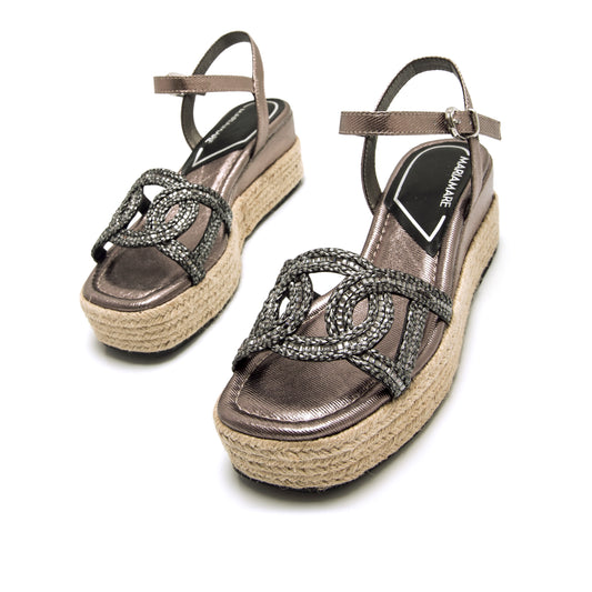 Sandalias Maria Mare Brillo Plata