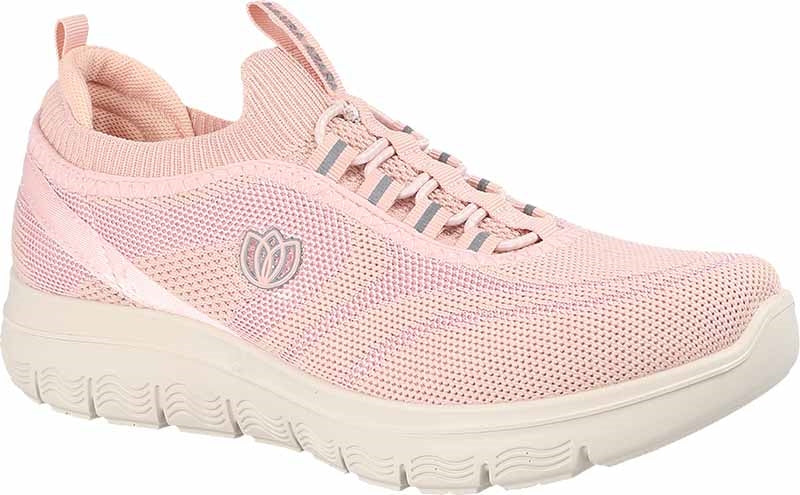 Deportivos runner elásticos de mujer rosa- Laura Azaña