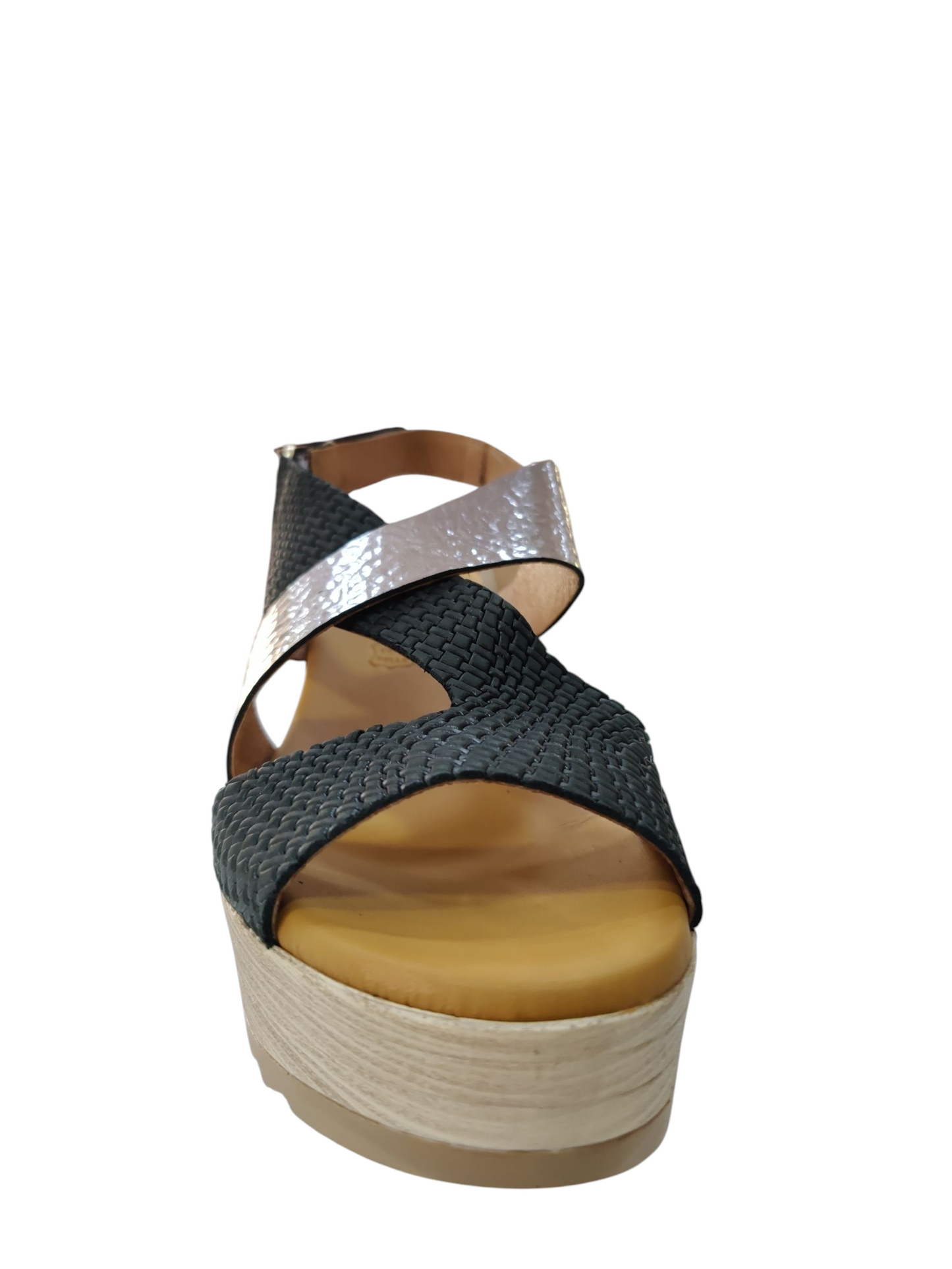 Sandalias Sergiotti Negro Perla Cruzada
