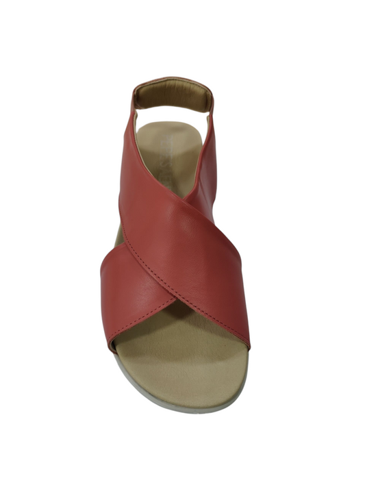 Sandalias Pepe´s cruzada piel Coral