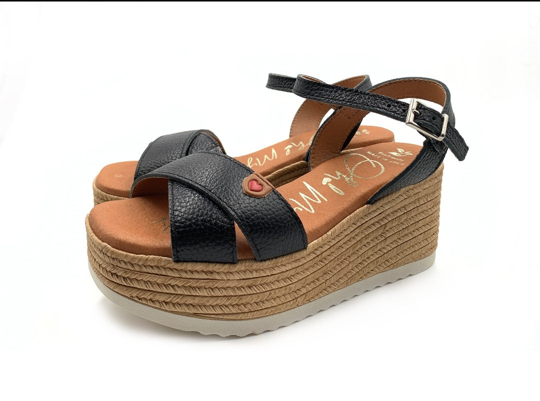 Sandalias Plataforma Doya Negro