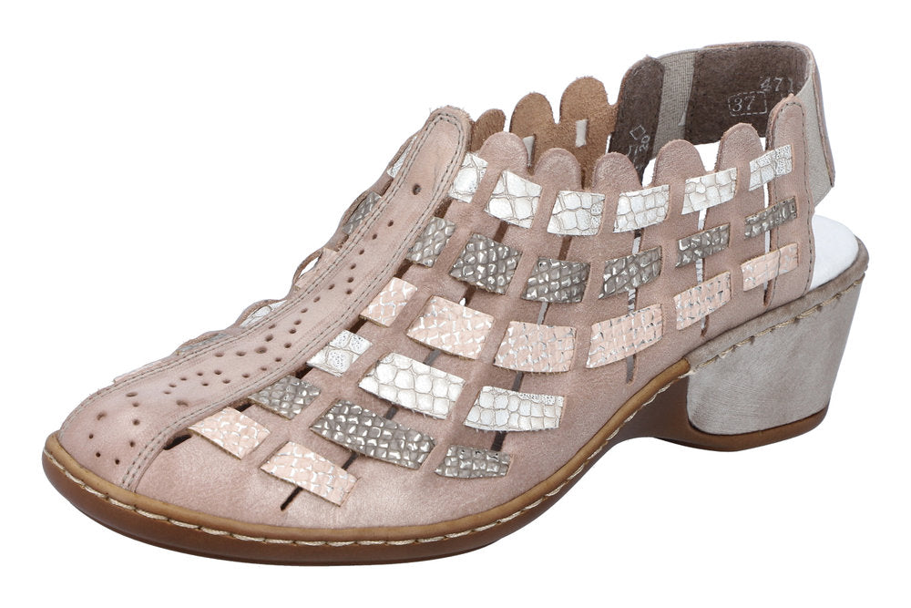 Rieker- Zapato Abotinado Beig Confort