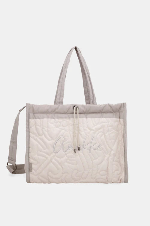 Bolso Acolchado Blanco Roto Anekke