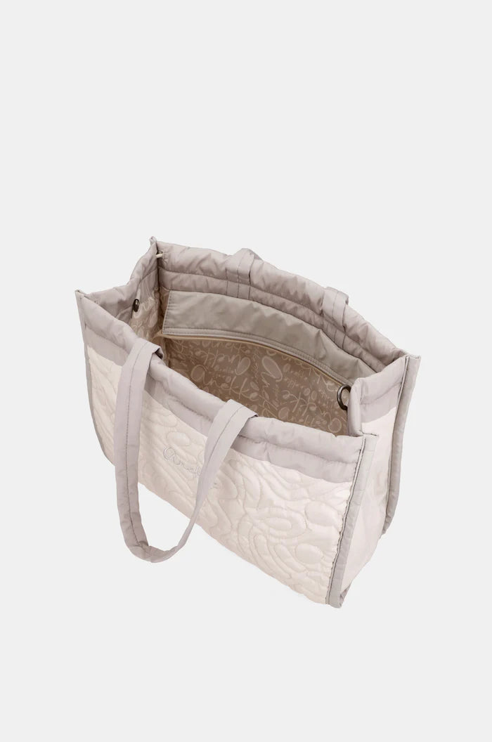 Bolso Acolchado Blanco Roto Anekke