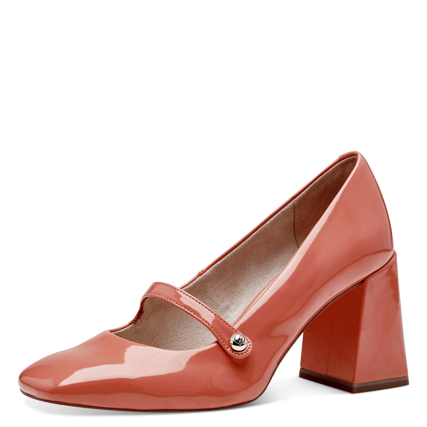 Tacones Charol Coral