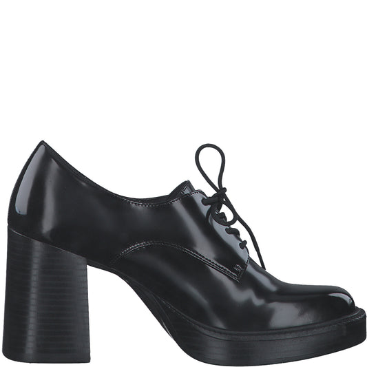 Black high-top platform shoe