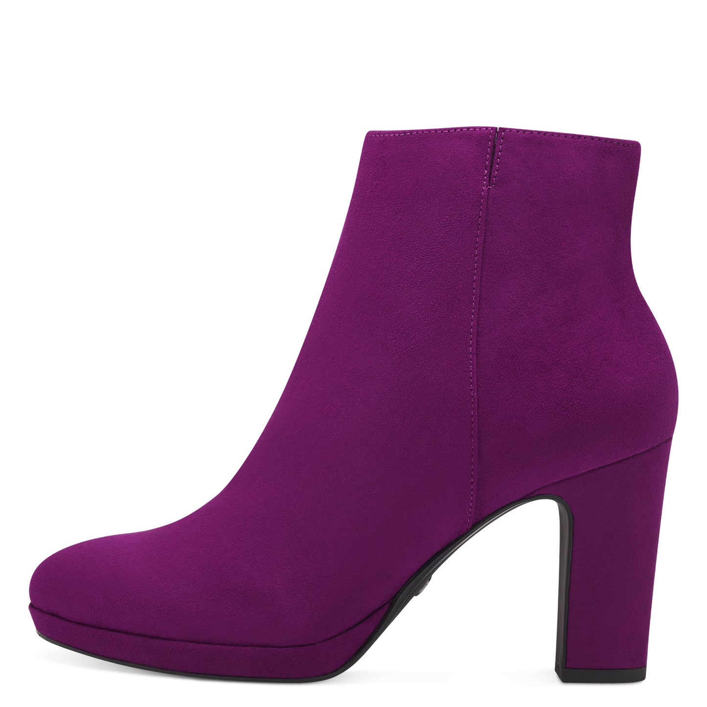 Fuchsia heeled ankle boots