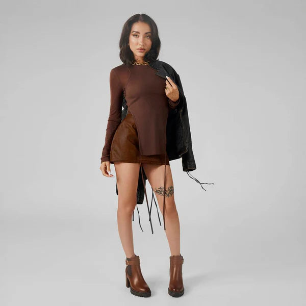 Botines Tacón Marrón XTI