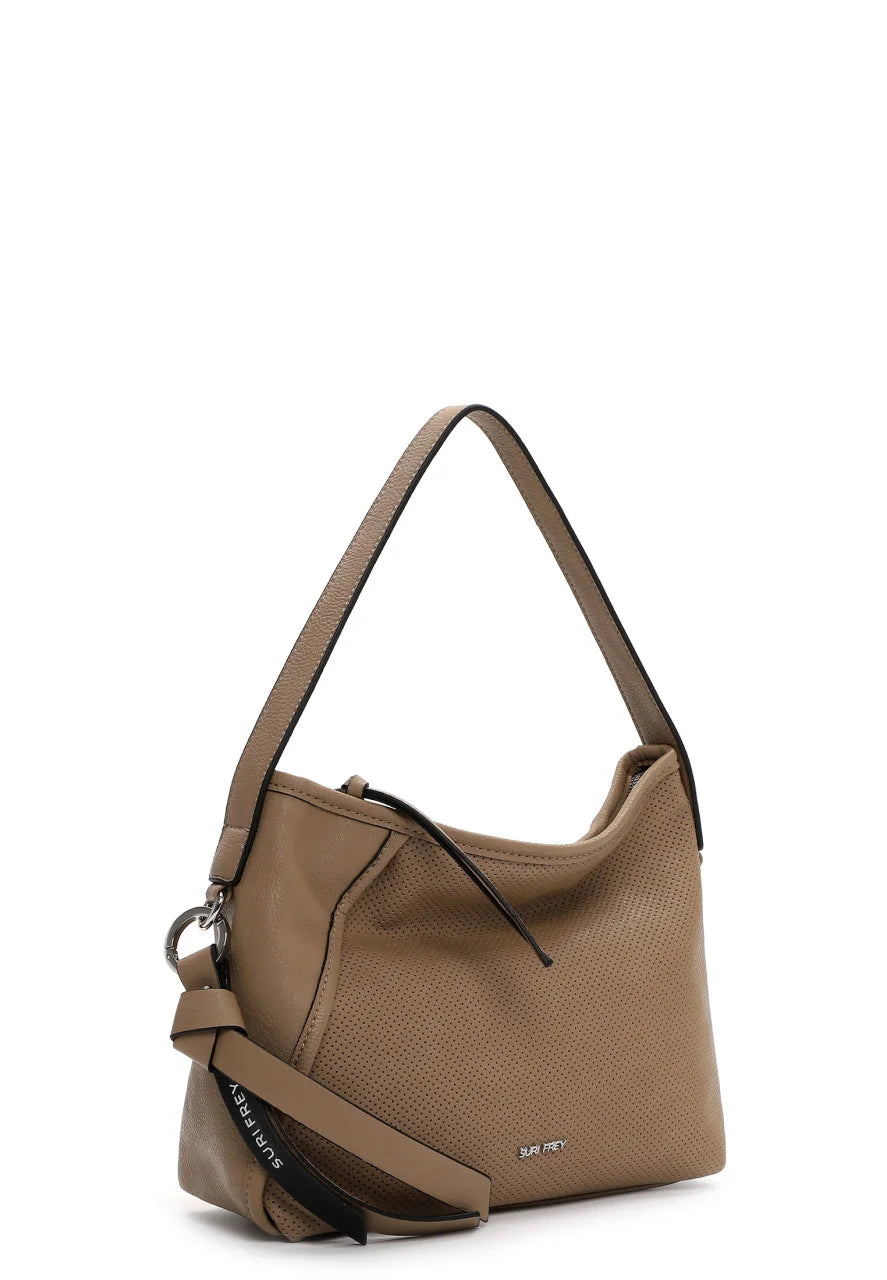 Bolso hobo Suri Frey Macy mediano – efecto piel, cremallera