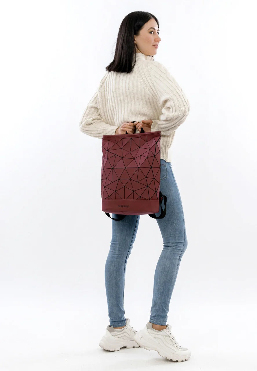 Mochila Suri Frey Jessy-Lu Large Burdeos – Vegana urbana grande