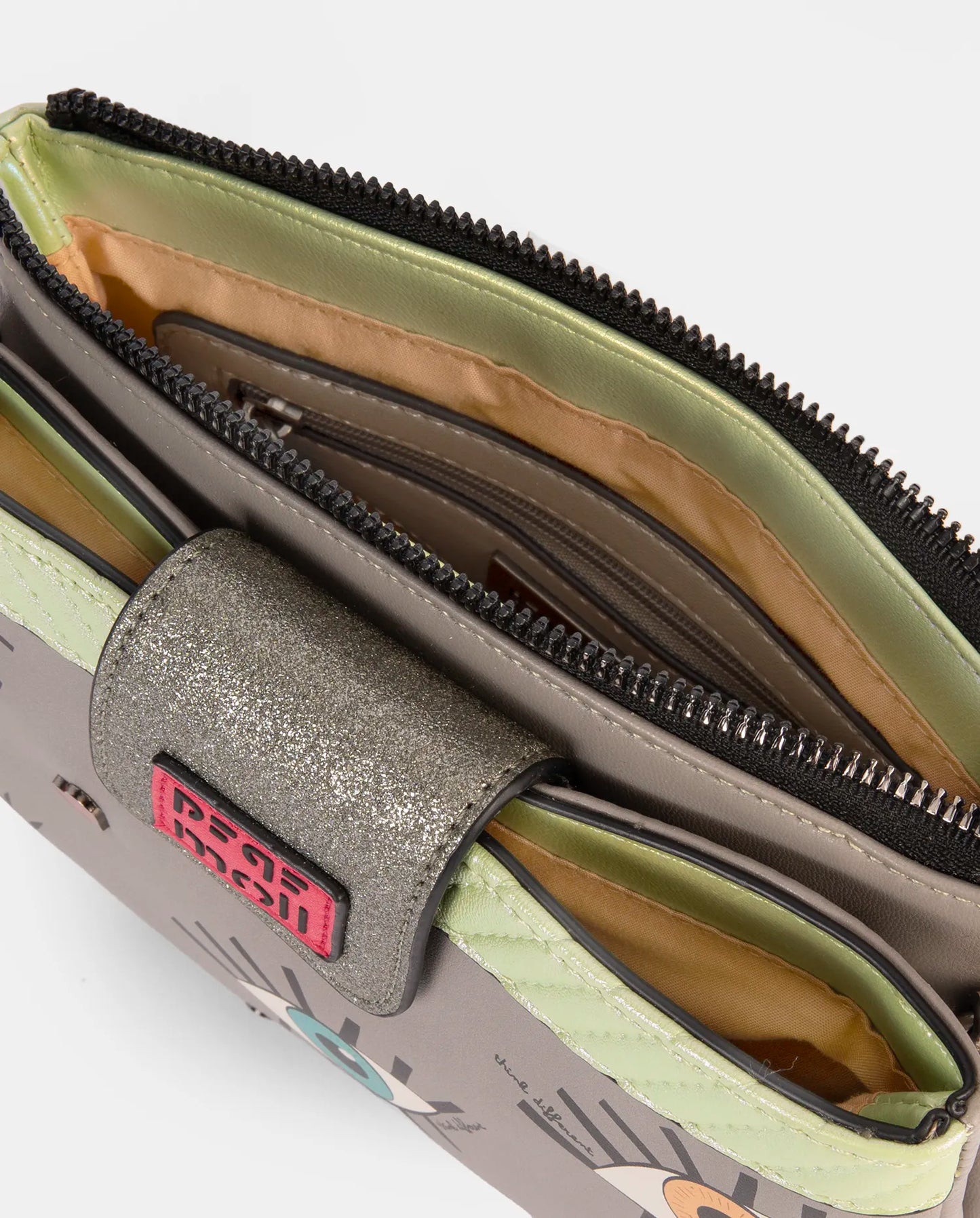 Bolso Bandolera Eyes Britto Pepe Moll | Bolso Mini Crossbody Artístico