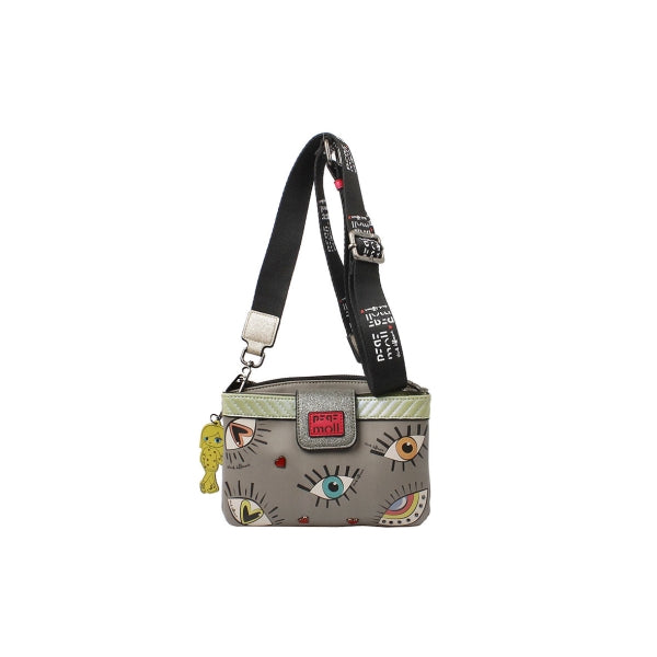 Bolso Bandolera Eyes Britto Pepe Moll | Bolso Mini Crossbody Artístico