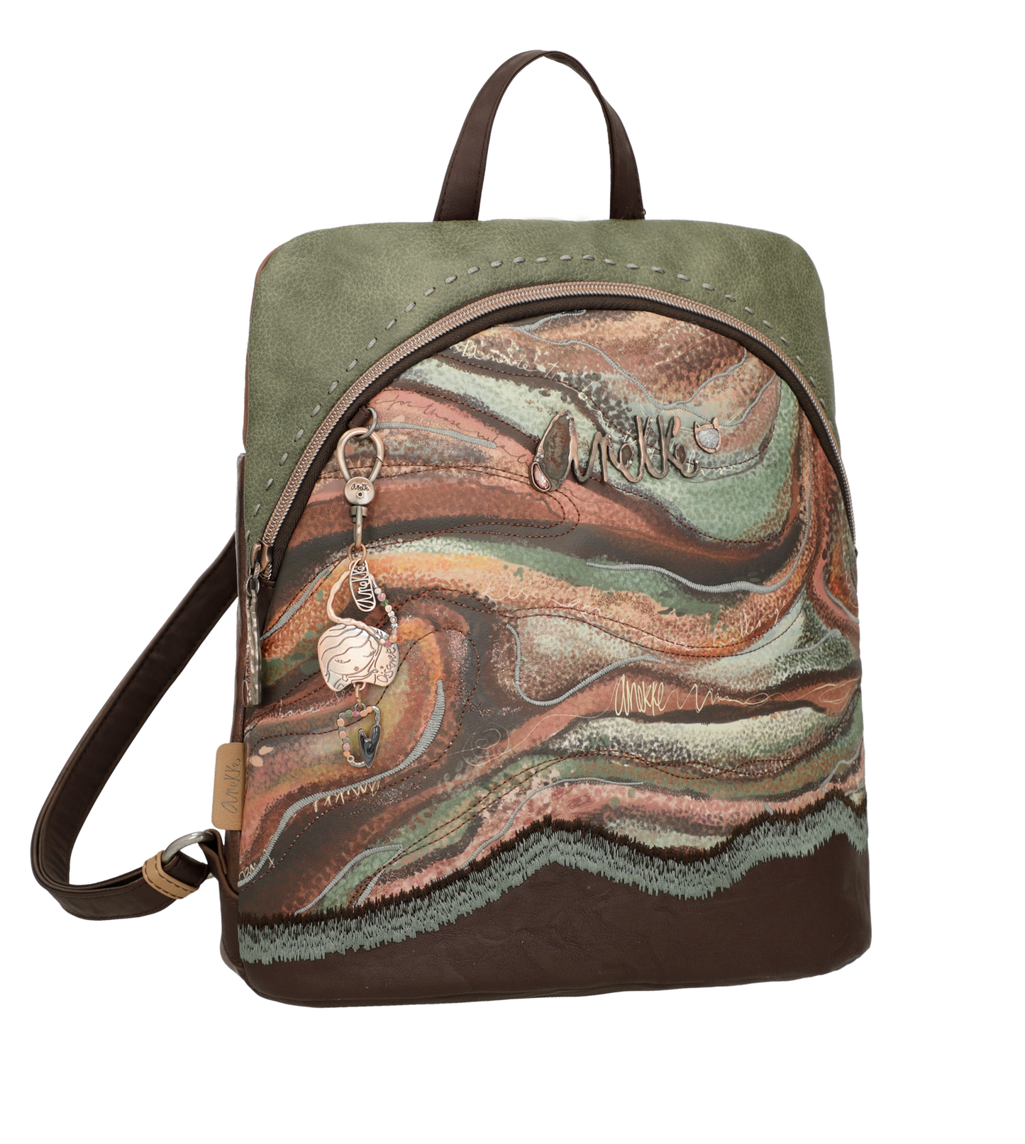 Mochila Anekke Core Verde - Espacio y Estilo Artístico para Todas tus Aventuras