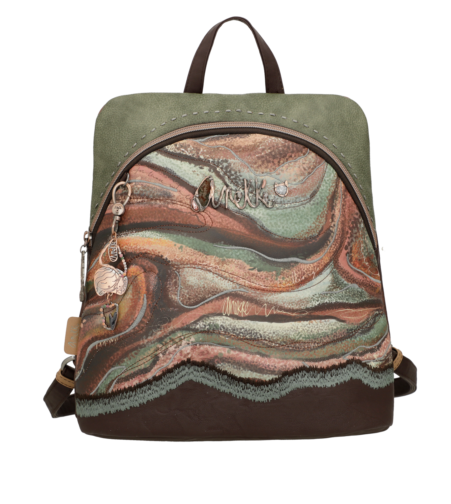 Mochila Anekke Core Verde - Espacio y Estilo Artístico para Todas tus Aventuras