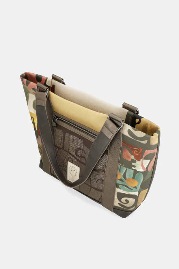 Bolso Tote Vegano Anekke Amphora con Cremallera y Bolsillos