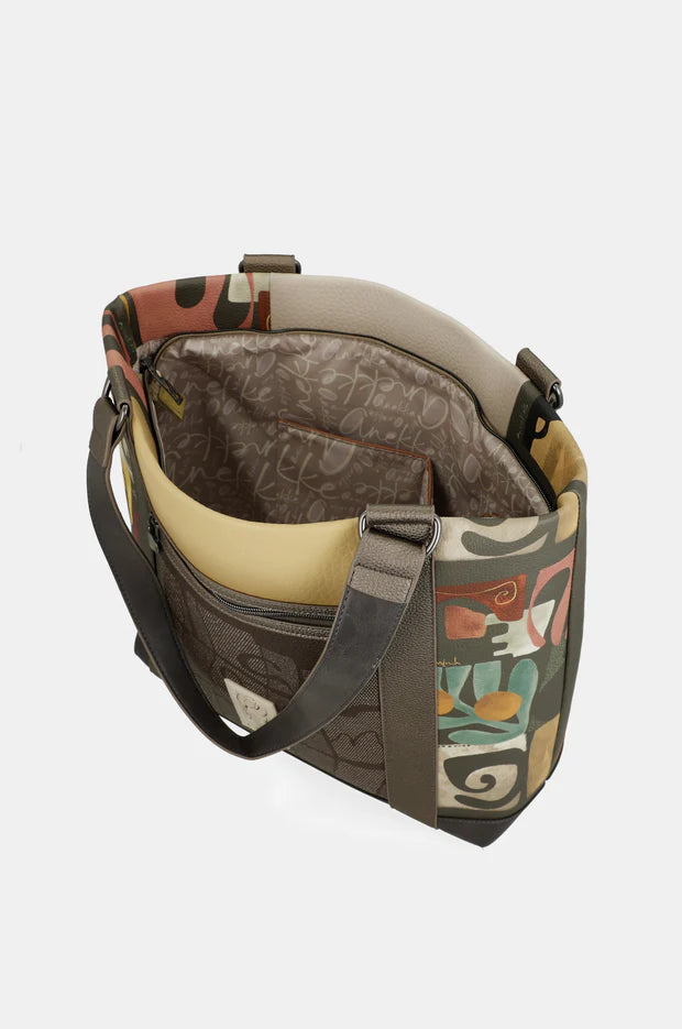 Bolso Tote Vegano Anekke Amphora con Cremallera y Bolsillos