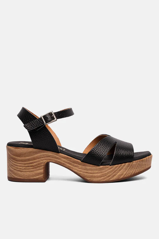 Sandalias Tacón y Plataforma negro- Oh My Sandals