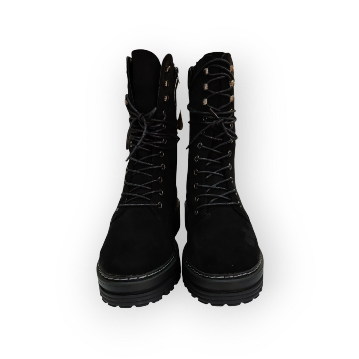 Botas altas blandas cordones negro FoxyUp