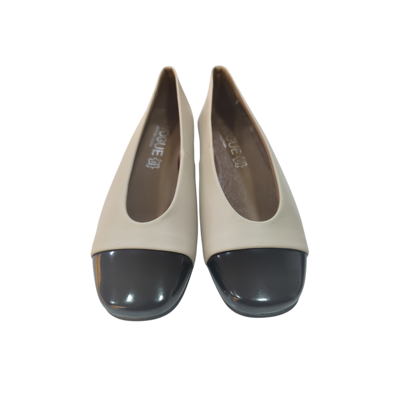 Bailarinas Combi Beige -Charol