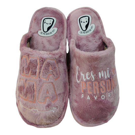 Zapatillas de Casa “Mamá eres mi persona favorita” - Se Me Ríen Los Pies