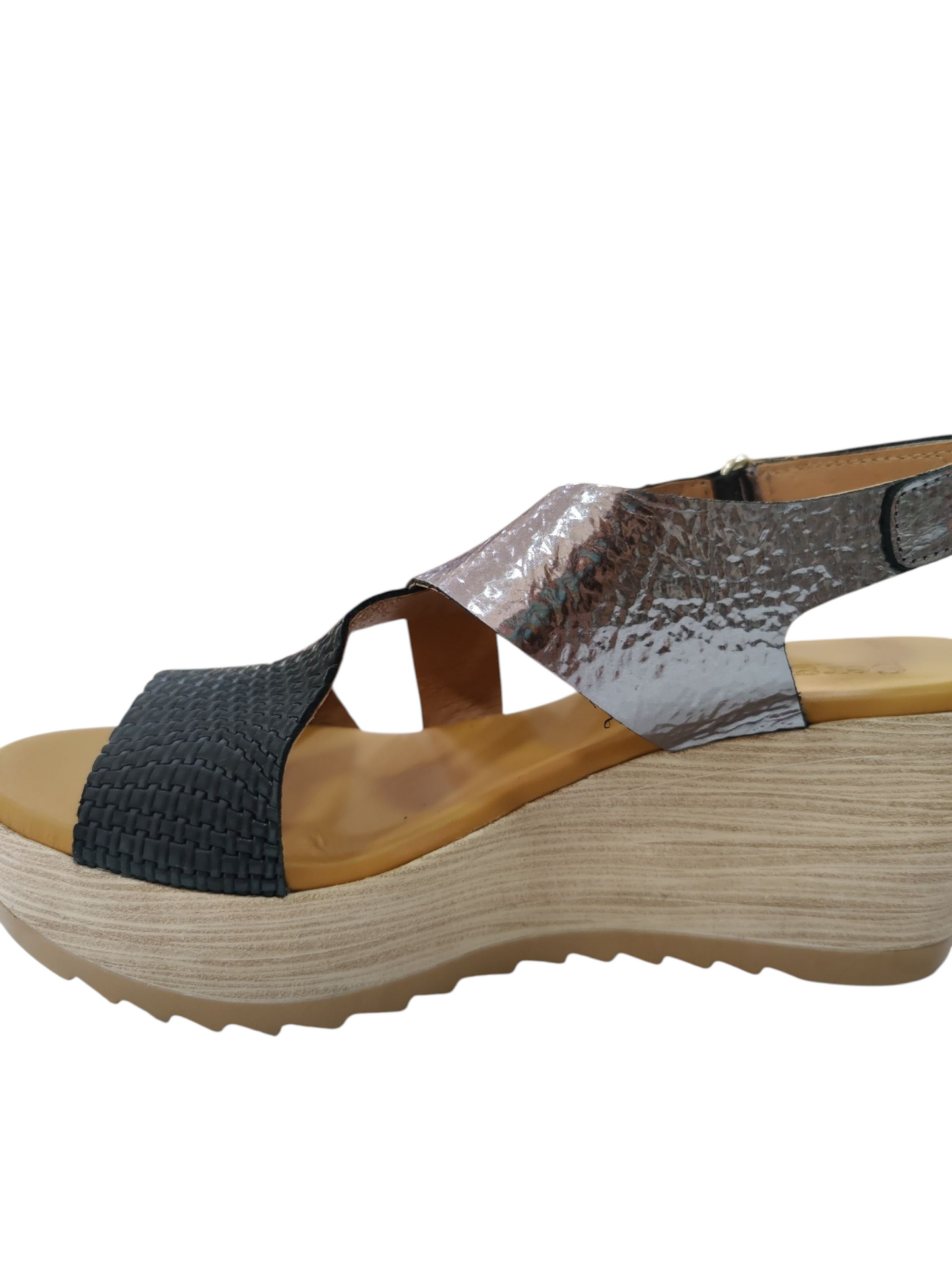 Sandalias Sergiotti Negro Perla Cruzada – Calzados Chic