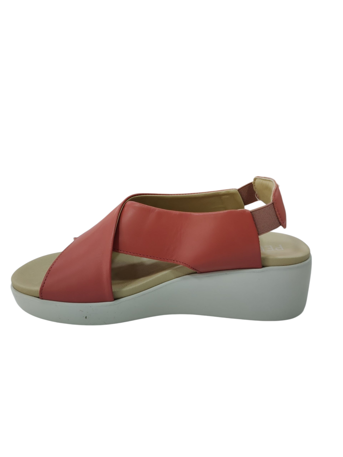 Sandalias Pepe´s cruzada piel Coral