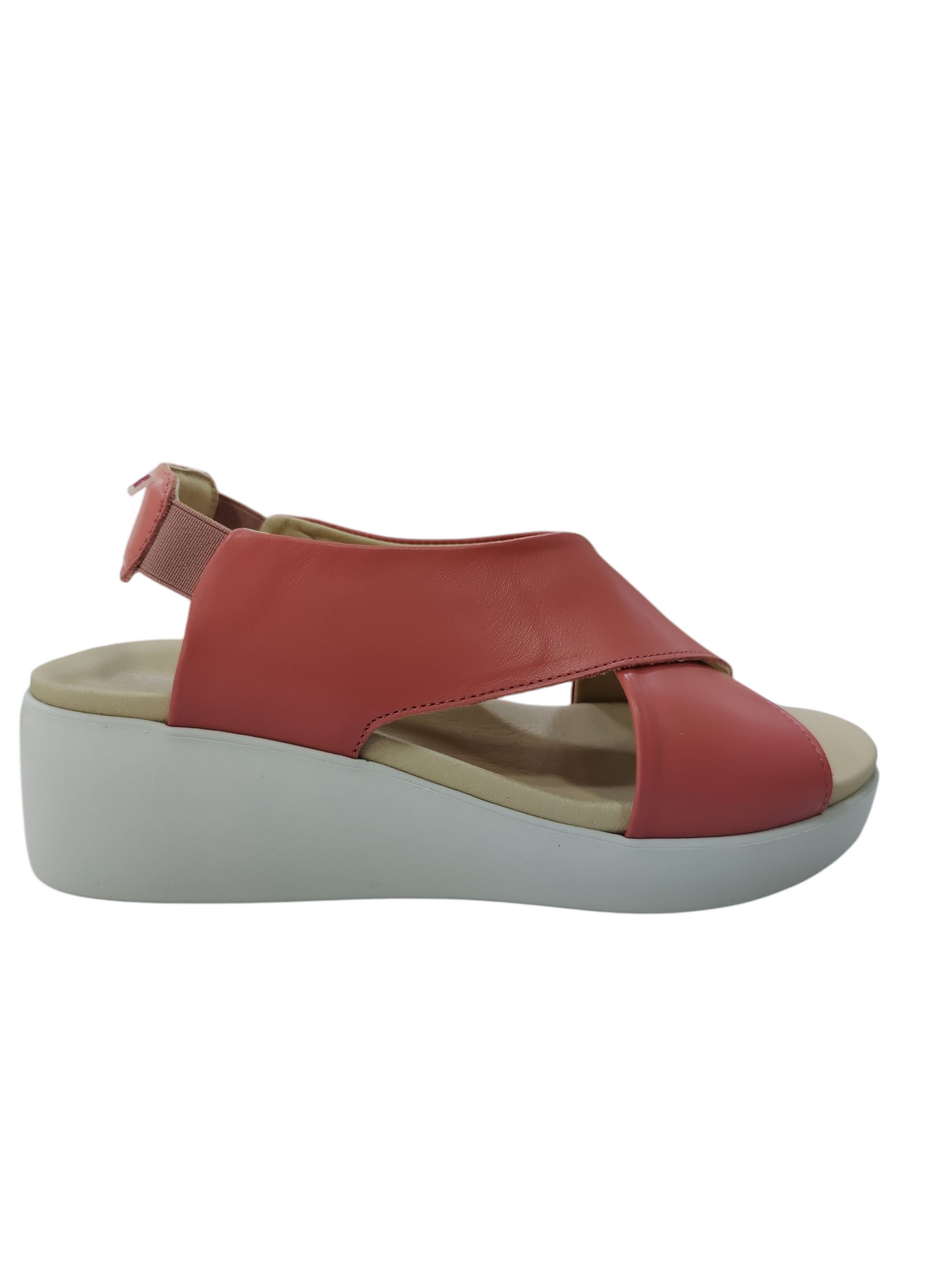 Sandalias Pepe´s cruzada piel Coral
