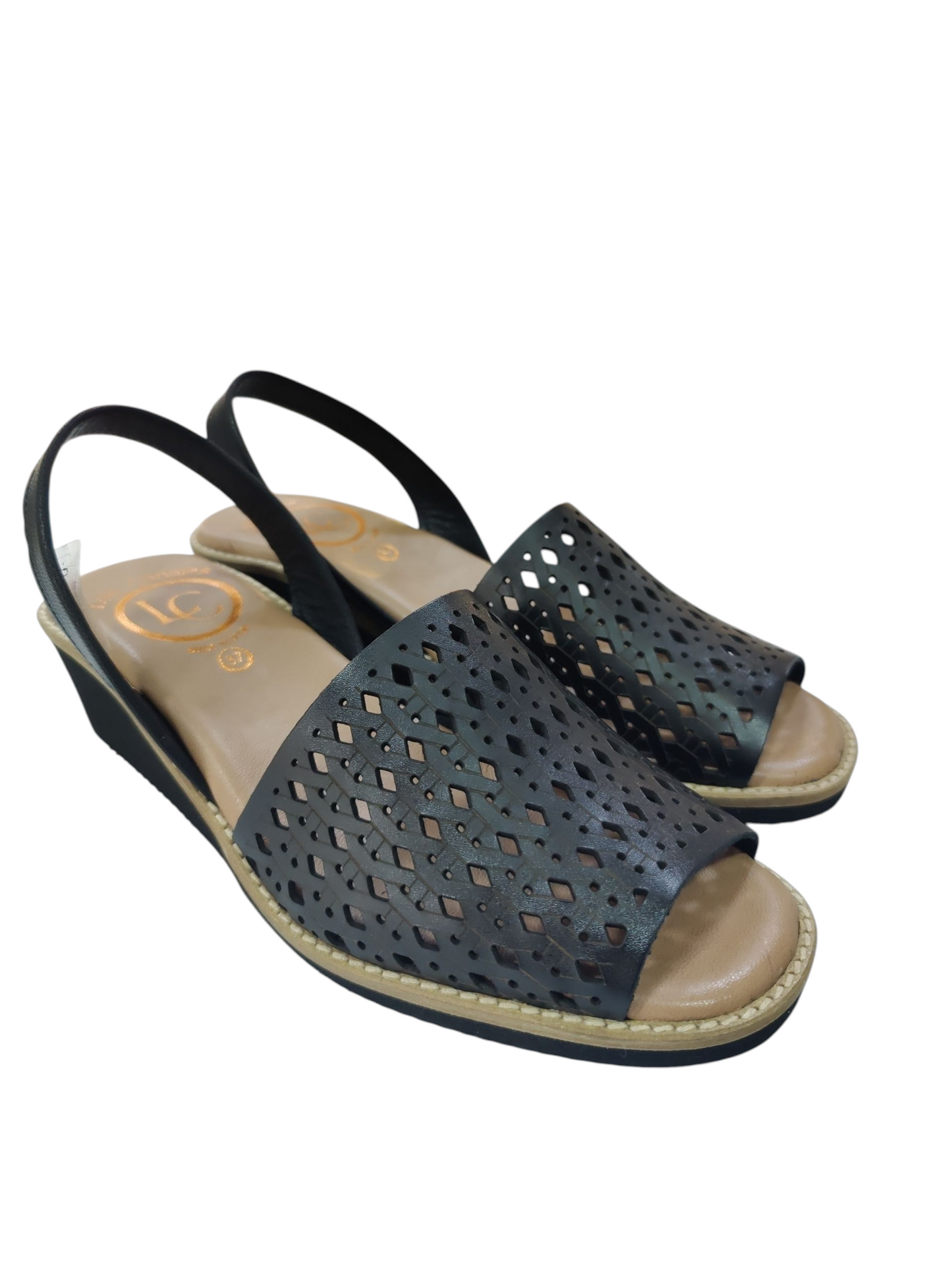 Menorquinas cuña negro