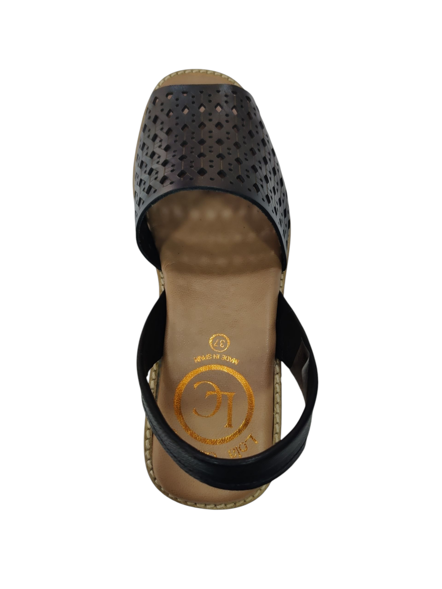 Menorquinas cuña negro