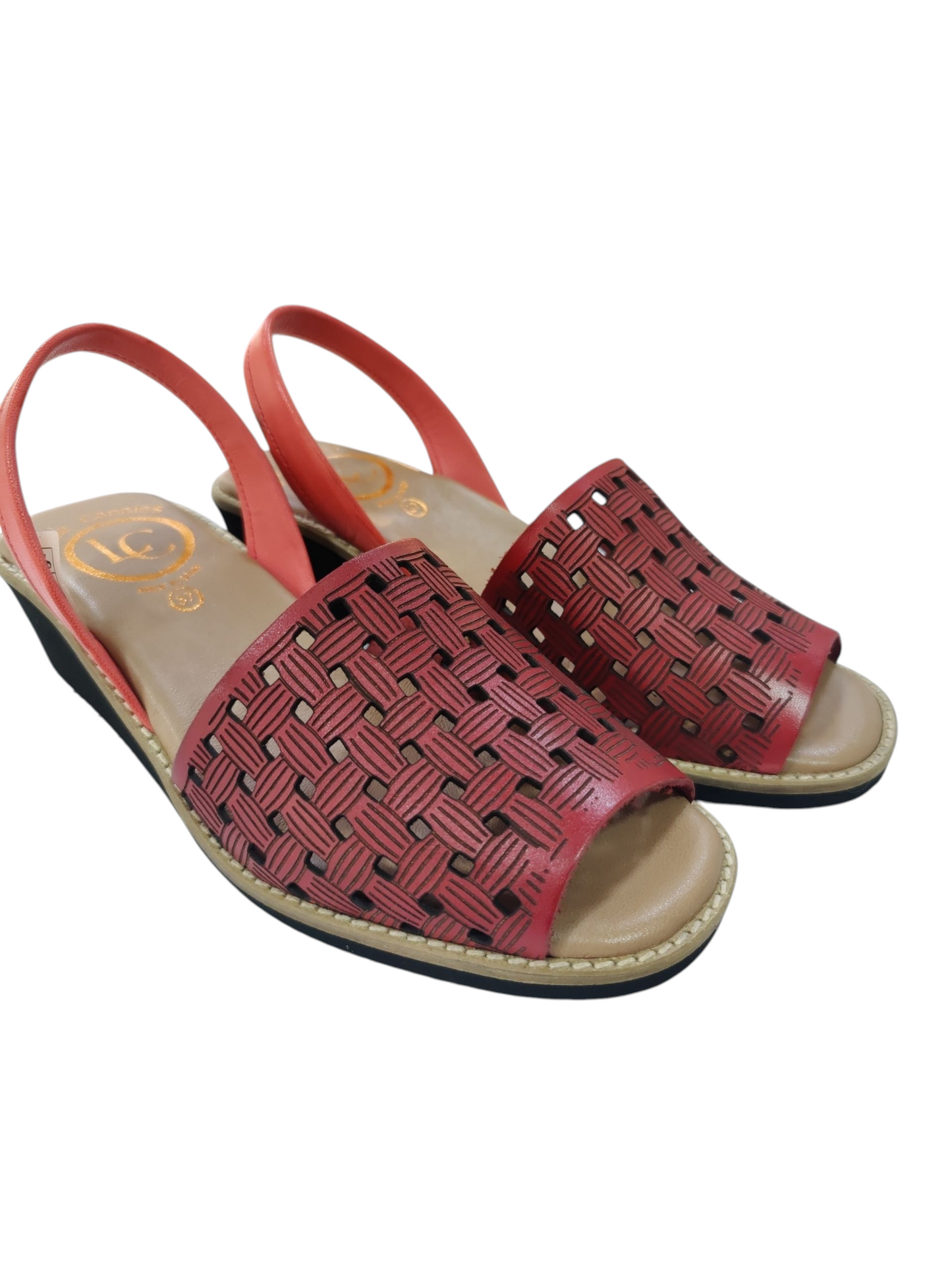 Menorquinas cuña rojo