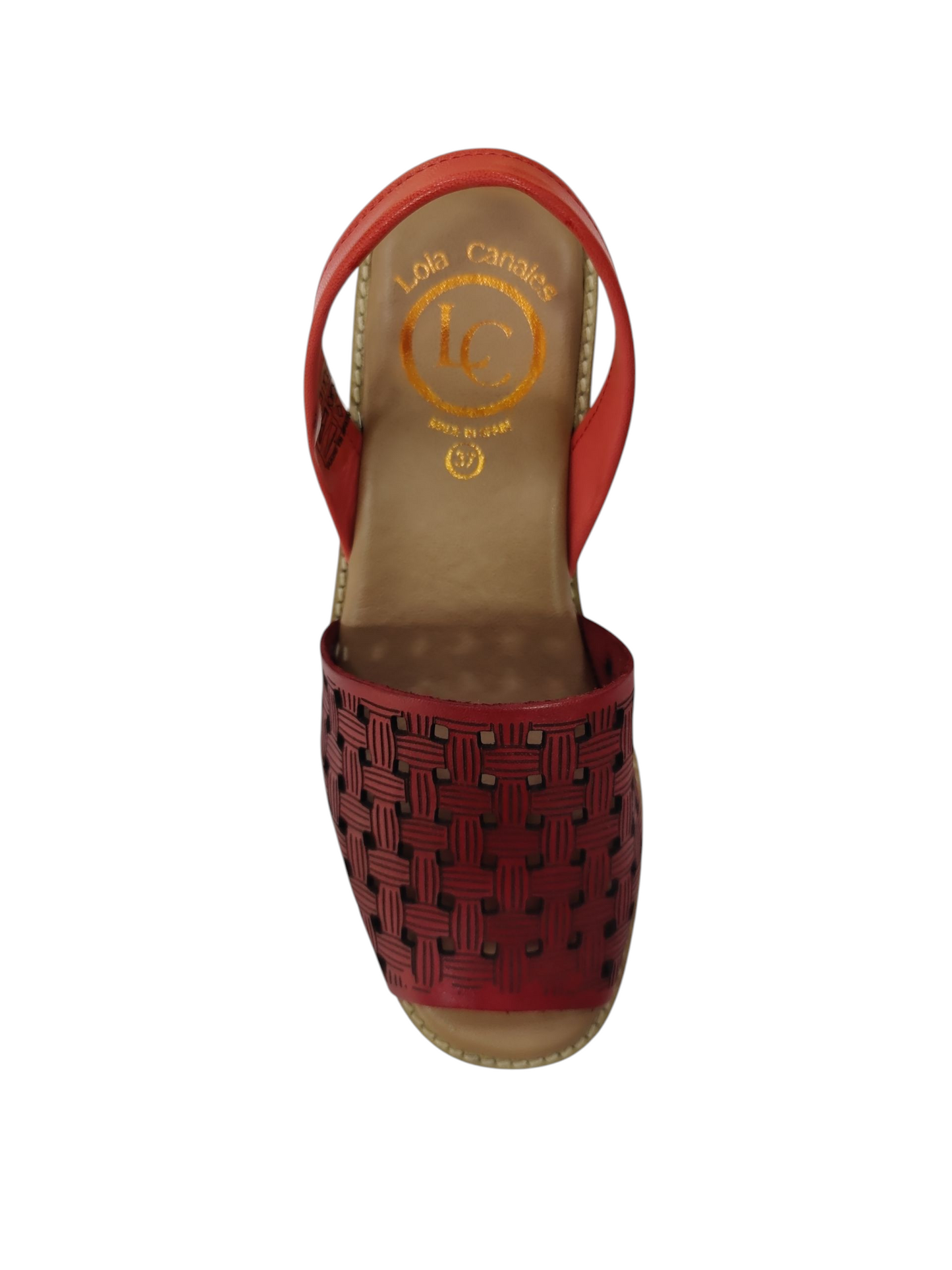 Menorquinas cuña rojo