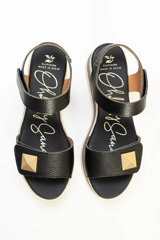 Sandalias Plataforma Negro - Oh My Sandals