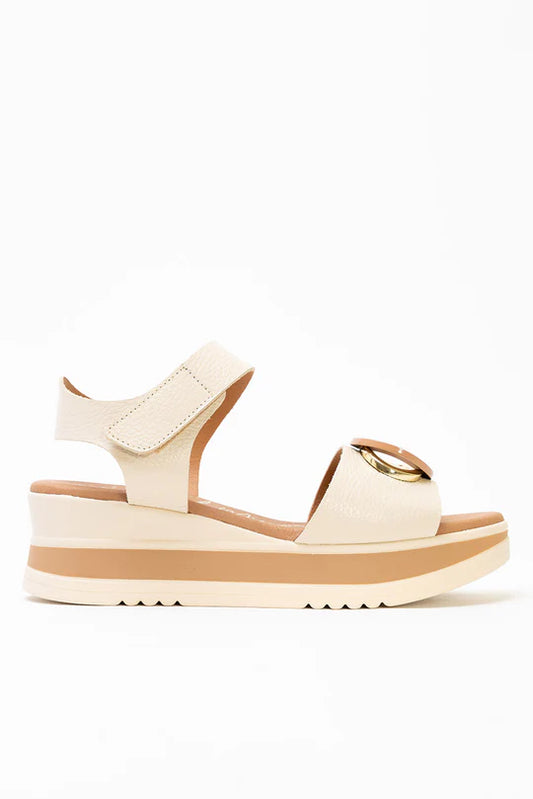 Sandalias Plataforma Beige - Oh My Sandals