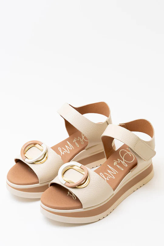 Sandalias Plataforma Beige - Oh My Sandals