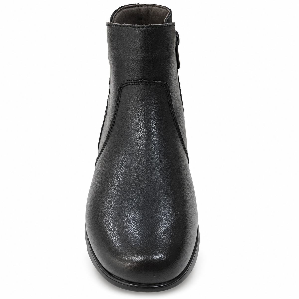 Botines de mujer Flexpies 1440 negros de piel, vista frontal