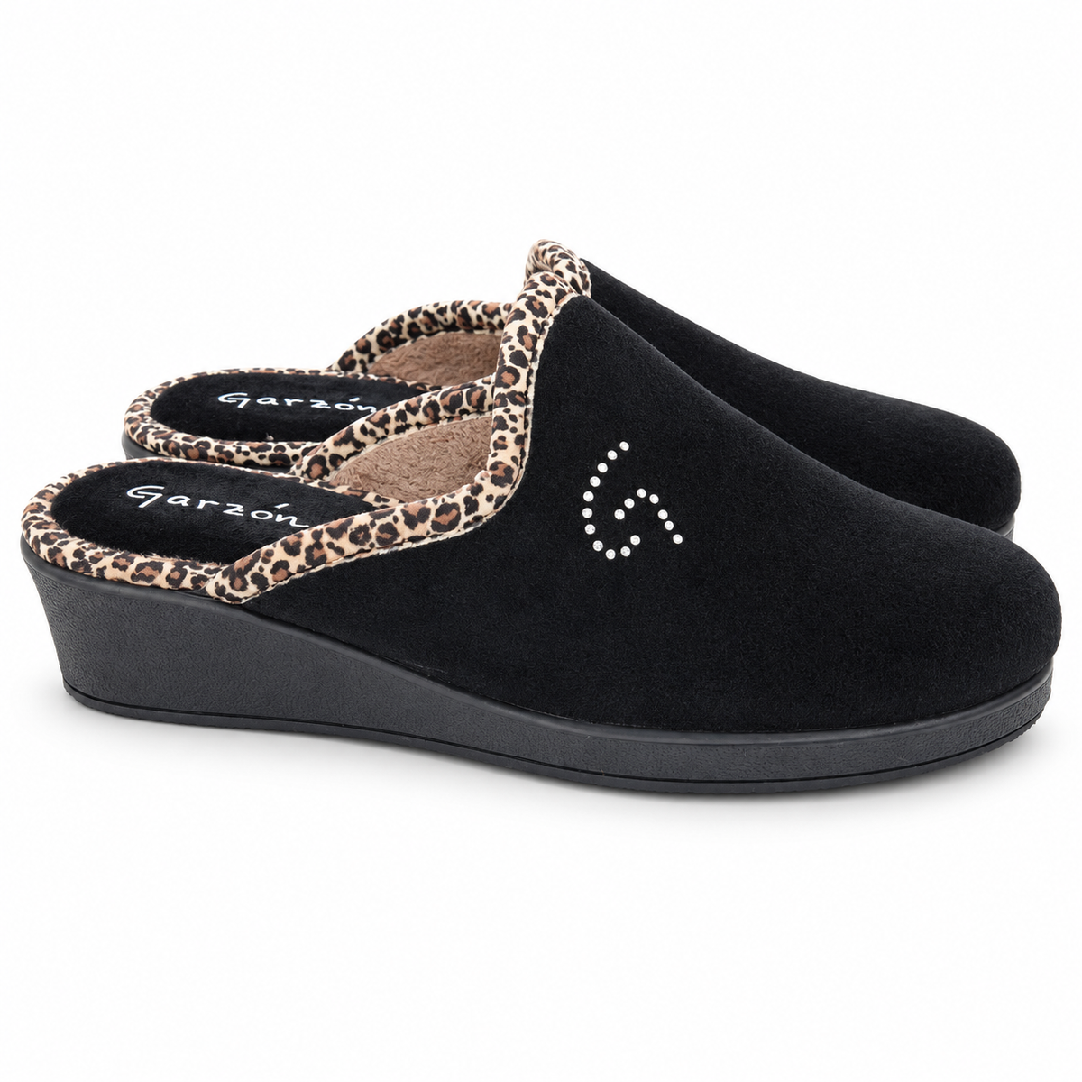 Garzón 1822.247 negro-avellana con cuña media, vista lateral de la cuña
