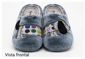 Vista frontal de zapatillas Garzón 7330.275 Montlis índigo gris perla