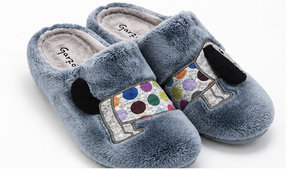 Zapatillas de casa mujer Garzón 7330.275 Montlis índigo gris perla