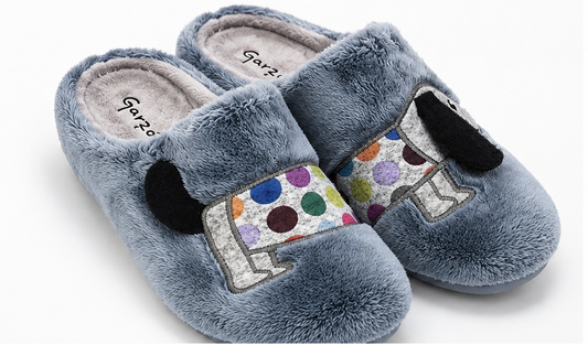 Zapatillas de casa mujer Garzón 7330.275 Montlis índigo gris perla