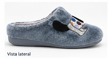 Vista lateral de zapatilla Garzón 7330.275 Montlis índigo gris perla