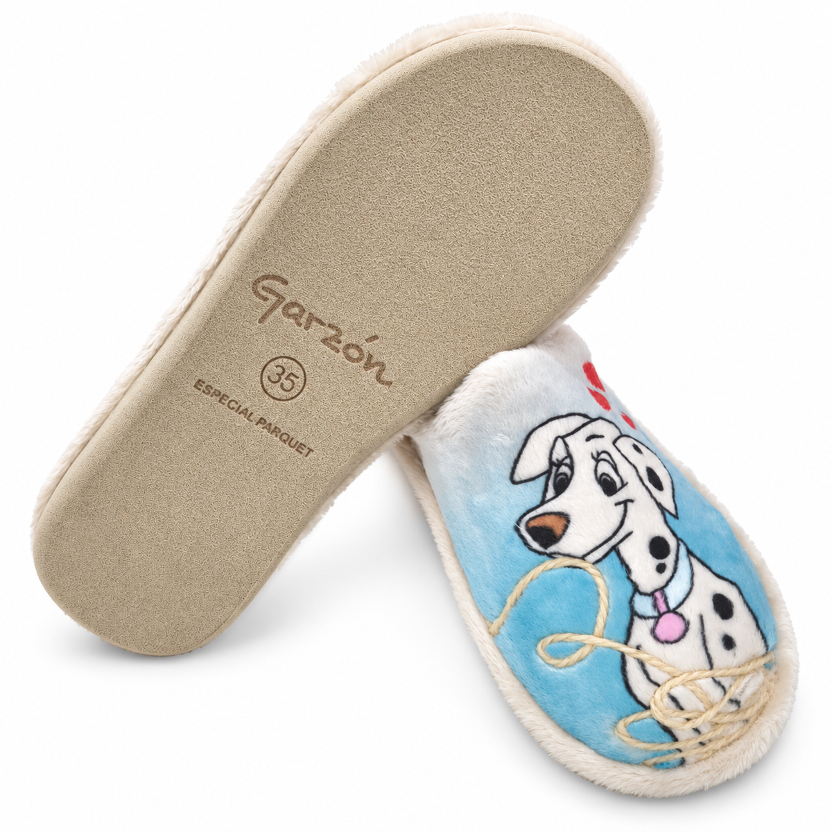 Zapatillas Garzón P226.275 arena dálmatas: vista de la suela especial parquet
