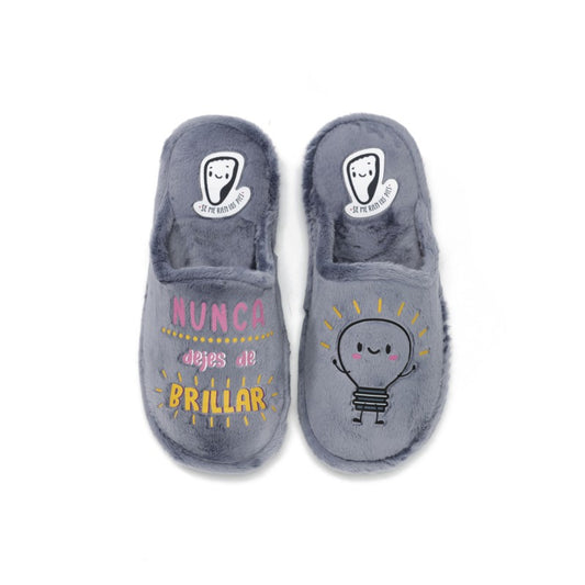 Zapatillas de casa "Nunca dejes de brillar"