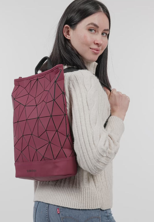 Mochila Suri Frey Jessy-Lu Large Burdeos – Vegana urbana grande